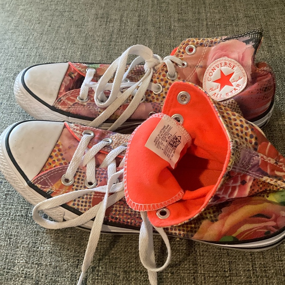 Chuck Taylor Converse Femme Floral Multicolor Neon High-Tops